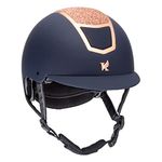 Shires Karben Valentina Riding Hat - Navy Rose Gold 59-61cm