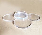 MEYA Set of 20pcs Clear Acrylic Discs, Plexiglass Laser Cut Round Circle 1/8" (Dia 5.5")