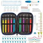 WINTEX 78-Piece Crochet Set, Crochet Needles,Ergonomic Grips in Various Sizes