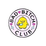 FADBBW Enamel Pins Cute Lapel Badge Funny Pins for Backpacks Hats Clothes Decorative, Men Women's Brooches Pins Gifts (BAD BITCH CLUD)