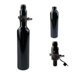 13ci Aluminum Paintball Tank 3000psi hpa Tank PCP Paintball Air Tank with 3000psi Input 800psi Output 5/8-18UNF Inlet and G1/2-14 Outlet Thread Paintball Regulator