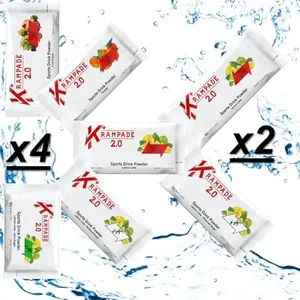 Krampade Potassium Magnesium Supplement Electrolytes Powder - 50 mg Mag + 2000 mg K, >2X More Than Coconut Water | Cramp Relief | Hydration Packets