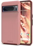 Crave Dual Guard for Google Pixel 8 Pro Case, Shockproof Protection Dual Layer Case for Google Pixel 8 Pro - Blush