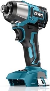ZUYIYI Cordless Impact Driver 1/4" Compatible with 18V Battery (Bare Tool), Brushless Impact Drill, Compact Driver Tool for Home Projects, Auto-Stop & LED Light