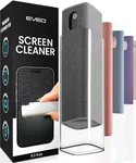 Screen Cleaner Spray and Wipe by EVEO - Computer Screen Cleaner, Laptop Screen Cleaner, Car Screen Cleaner MacBook & iPad Screen Cleaner, iPhone Cleaner, 2in1 Touchscreen Mist Cleaner - (0.3 oz) Grey