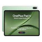 OnePlus Pad 4, Snapdragon® 8 Elite Gen 5 Platform, 33.53cm 13.2" 3.4K Screen, 144Hz Adaptive, 8 Speakers, AI Powered, PC-Level Productivity, 13,380 mAh Battery, 12GB + 512GB, WiFi,Sage Mist