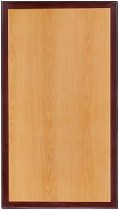 EMMA + OLIVER 30" x 42" Rectangular 2-Tone High-Gloss Cherry Resin Table Top