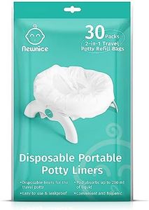 Newnice 30 Packs Disposable Potty Liners with 200ML Absorbent Pads, Travel Potty Bags Compatible with OXO Tot 2-in-1 Go Potty, Universal Potty Liners Fit Most Potty Chairs for Kids,Toddlers