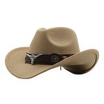 MYADDICTION Cowgirl Hat Breathable Casual Cowboy Hat for Women Men Fall Short Trips Camel Clothing, Shoes & Accessories | Womens Accessories | Hats