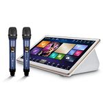 InAndOn KTV Karaoke System, 18.5 inch Capacitive Touch Screen, 4K Output, 600K Cloud Song Library, 4T