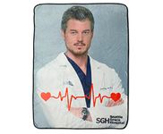 Grey's Anatomy McSteamy Fleece Throw Blanket | 45 x 60 Inches