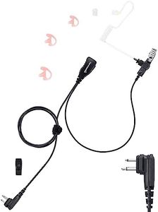 commountain CLS1410 CLS1110 Earpiece with PTT/Mic for Motorola Walkie Talkies Radios DTR550 DTR700 RDU4100 RDU4160D RMU2040 RMU2080D RMU2080 DLR1020, CLS 1410 CLS 1110, Acoustic Tube Headset, 2 Pin