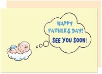 Soon To Be Dad Father's Day Card, Daddy To Be Card, Unborn Baby Pregnancy Card, First Time Dad