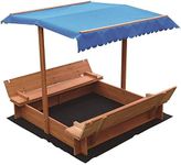 Kids Wooden Toy Sandpit with Canopy