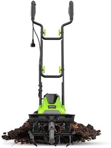 STEELITE 14-Inch Corded Electric Tiller, 10 Amp Powerful Garden Cultivator for Soil Preparation and Landscaping – Lightweight, Durable, and Easy to Use