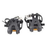 Bike Pedal Toe Cage Kids, Bike Paddles With Clips, 1 Pair Nylon Cycling Pedals Toe Clips Straps for Fixie Mountain Bikes Accessories