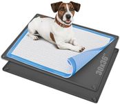 Skywin-Pet Food Mat 30 x 36 Inches, Pet Tray for Food and Water, Dog Food Mats, Silicone Dog Mat, Non Slip Cat Food Mat, Dog Bowl Mat Waterproof, Pet Supplies (Grey)