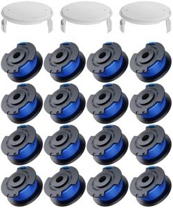 Weed Wacker String Replacement Compatible with Ryobi One+ AC14RL3A, 0.065'' String Trimmer Refill Line for Ryobi Weed Wacker, Autofeed Weed Eater String for String Trimmer(16 Spools+3 Caps)