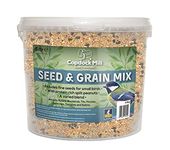 Copdock Mill Wild Bird Seed & Grain Mix 3.8 kg/5L Tub – All Year-Round High-Energy Wild Bird Food – 100% Natural Ingredients Including Sunflower Seeds and Peanuts