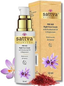 Sattva Crema viso per uomo e donna – crema antirughe viso Pro-Age crema notte con olio di kumkumadi, idratante anti invecchiamento Night Face Cream