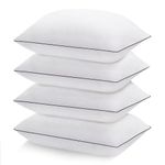 Bed Pillows for Sleeping Standard Size Set of 4, Cooling and Supportive Full Pillows, Hotel Quality with Premium Soft Down Alternative Fill for Back, Stomach and Side Sleepers