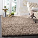 Carpet collection Shaggy for Bedroom 6x8 feet (180 x 240 cm) Modern Rug Soft Handwoven Plain California Premium Shag Collection with Plain Color 5 cm Pile Height for Living Room|Home and Bedroom