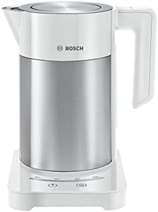 Bosch Sky TWK7201GB 7 Variable Temperature settings & KeepWarm function, Cordless Kettle, 1.7 Litres, White/Silver