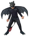 Rubie's Official Dreamworks How to Train Your Dragon 2 Toothless Night Fury, Children Costume - Medium, Black