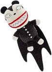 Disney Store Official The Nightmare Before Christmas: Vampire Teddy Bear 5.5-Inch Magnetic Shoulder Plush - Authentic Small Collectible for Fans & Halloween Lovers