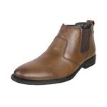 Mochi Mens Leather Tan Boots (Size (6 UK (40 EU))