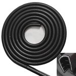 SYOAUTO Large Edge Trim Fits Edge 1/4 inch, 10 Feet (3 Meter) Black Rubber Edging Plastic Edge Trim