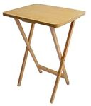 Premier Housewares Folding Snack Table, Laptop Table Natural Wood Folding Table Outdoor Table Camping Table Fold Up Table Camping Table Folding 65 x4