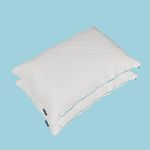 The Sleep Company SnowTec Adjustable Plush Pillow (Pack of 2) | Designed with SnowTec Cooler Technology | Plush Comfort | Adjustable Thickness for Every Sleeping Style | Super Light-Weight | White