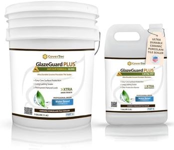 CoverTec GlazeGuard Plus Anti Slip Floor Coating and Treatment for Ceramic, Porcelain and More -4 gal Kit.