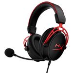 HyperX Cloud Alpha Wired Over Ear Headphones with Mic (Red)