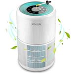 AIRTOK Air Purifiers, Air Purifier for Bedroom Home with Aromatherapy Sponge, 4-Stage Air Filter Removes 99.97% of Dust, Pollen and Ultrafine Particles, H13 HEPA Air Purifiers with Timer, Night Light