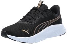 PUMA Women's Flexfocus Lite Modern Cross Trainer Sneaker, Puma Black-puma Gold, 11