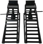 TBAPFS 5 Ton 2 Pack Hydraulic Car Ramp Elevator 10000 Lbs for Auto Car Truck Trailer Garage Service Vehicle Ramp Lift Jack Hydraulic Lift (Black)