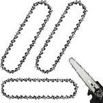 ARTNERY 3 Pcs Chain Saw Chain, 6 Inch Mini Chainsaw Chain Replacement, Replacement Portable Saw Chain, 37 knots and 18 knives, Chainsaw Chain for Pruning Shears and Wood Cutting