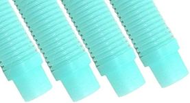 Puri Tech 4 Pack Universal Pool Cleaner Suction Hose 48 Inches Long Aqua Color for Kreepy Krauly, Baracuda G3/G4, Navigator, & More Universal Fit 4' Feet Long