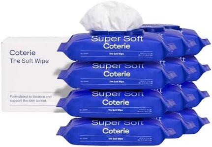 Coterie Baby Soft Wipe for Sensitive Skin, Hydrating Moisturizers and Emollients, Made with Cotton, Plant-Based & Plastic-Free Fibers, Hypoallergenic, Clean Gentle Baby Essentials, 12 Pack, 672 Count
