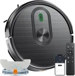 Robot Vacuum and Mop Combo, 2 in 1 Vacuuming & Mopping Robot with Schedule, App/Bluetooth/Voice, 3200Pa Max Suction, Self-Charging Robot Vacuum Cleaner, Slim, Ideal for Pet Hair, Hard Floor, Carpet