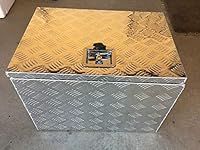 Aluminum Chequer Plate site Truck Trailers Tool Box Storage Chest Tool Van Truck Lorry Pick up 61 cm x 43 cm x 46 cm