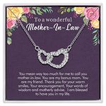 Mother in Law Gifts From Daughter in Law, 925 Sterling Silver Necklace for Women Gifts for Mother in law Womens Necklaces Birthday Gifts for Mom Women Jewelry For Women