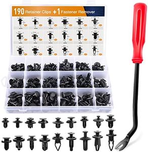 GOOACC 190 Pcs Car Retainer Clips & Fastener Remover - 18 Most Popular Sizes & Applications Auto Push Pin Rivets Set -Door Trim Panel Clips for Toyota, Honda, Nissan, Mazda - Bonus Fastener Remover