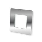 Single Light Switch Surround Acrylic Finger Plate Panel Socket (Silver Mirror)