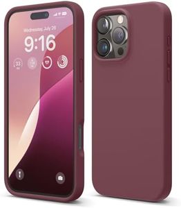 elago Premium Liquid Silicone Case Compatible with iPhone 16 Pro Max Case, Full Body Protective Cover, Shockproof, Slim Phone Case, Anti-Scratch Soft Microfiber Lining, 6.9 inch (Burgundy)