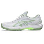 ASICS Women's Game FF Pickleball Pickleball Shoes,7.5,White/Jade