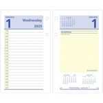 AT-A-GLANCE 2025 Desk Calendar Refill, Daily, 3-1/2" x 6", Standard, Loose-Leaf, QuickNotes (E5175025)