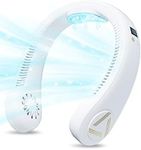 Caseeto Portable Neck Fan Air Conditioner Neck Cooler 4000 mAh Battery Operated-Rechargeable-Leafless-Hands Free-Wearable Personal Fan for Office Outdoor Travel